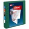 Avery Heavy-Duty View 3 Ring Binder, 1.5 Inch One Touch EZD Rings, 400-Sheet Capacity, 2.1 Inch Wide Spine, Customizable Clear Cover and Spine, 1 Green Binder (79108)